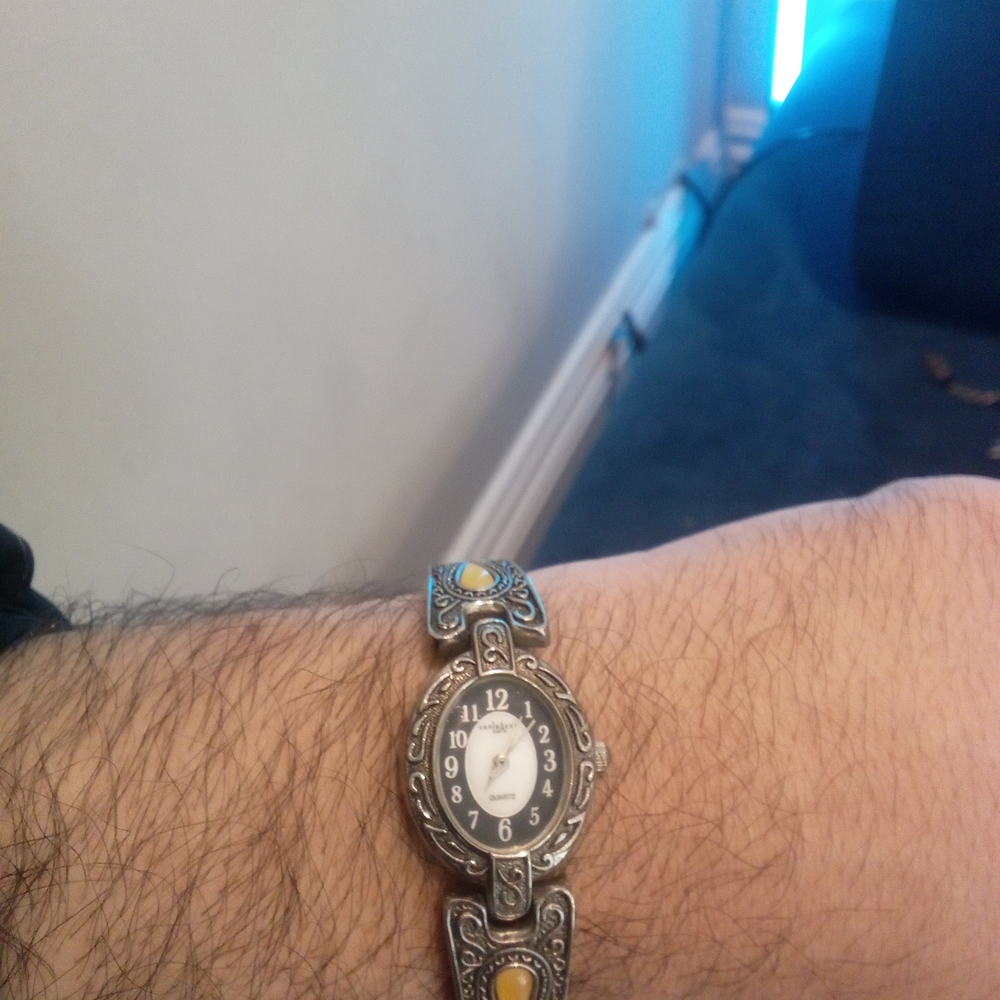 Silver and Gold Express LA Women's Watch One Size Fits All Band